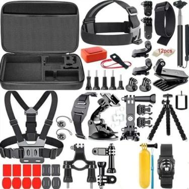Imagem de Kit De Acessórios Para Câmera De Ação 54 Em 1 Compatível Com GoPro Aventura em Foco Exp...