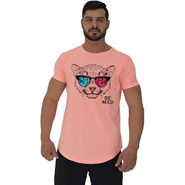 Imagem de Camiseta Longline Masculina MXD Conceito Estampas Variadas (EG, Laranja Flúor)