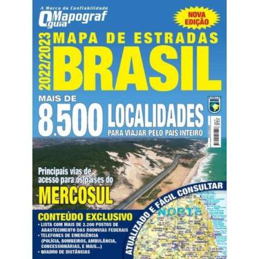 Imagem de Mapa Mapograf Estradas Brasil - 2022/2023