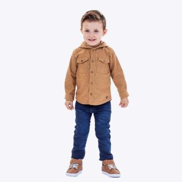 Imagem de Conjunto Camisa Flanela E Calça Jeans Infantil Masculina Vigat 3891