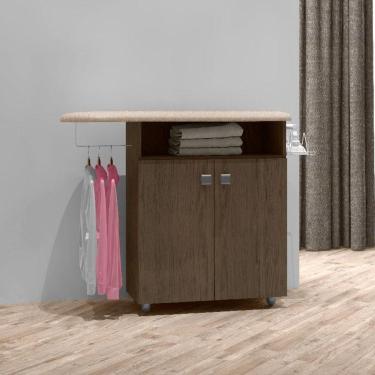 Imagem de Tábua De Passar Roupa Bianca Com Portas Castanho - Ajl Móveis