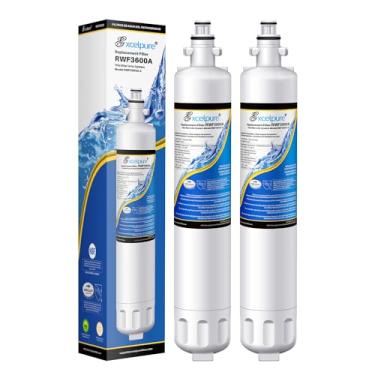 Imagem de EXCELPURE RPWF Substituição para GE RPWF (não RPWFE), RWF1063, RWF3600A, WSG-4, DWF-36, R-3600, MPF15350, OPFG3-RF300, BCF77, filtro de água de geladeira, pacote com 2