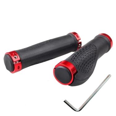Imagem de HengDu Guidão de bicicleta, guidão de mountain bike BMX MTB, manoplas urbanas para bicicletas, trava dupla de alumínio, guidão de scooter, bicicleta suja, bicicleta de turismo, guidão de bicicleta