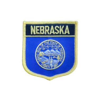 Imagem de Ruoming 1 PÇ Patch de bandeira de Nebraska, bordado a ferro ou costurado, tático, militar, bandeira do estado nacional (Nebraska)