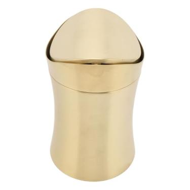 Imagem de Lixeira Pequena de Mesa, Lata de Lixo de Mesa de Aço Inoxidável 304, Lixeira Com Tampa, Cesta de Lixo para Casa, Escritório, Cozinha, Penteadeira, Quarto, Banheiro