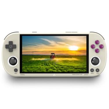 Imagem de WESICH Trimui Smart Pro Retro Game Console 4.96-Inches 720x1280 IPS Screen Built-in 64G TF Card Video Gaming Consoles 5000mAh Lithium Battery Supports Multiple Simulators Casual Game Console(Gray)