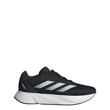 Imagem de adidas Tênis de corrida feminino Duramo SL, Preto/Branco/Carbono, 10 Wide