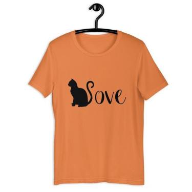 Imagem de Camiseta Blusa Feminina Gata Cat Love-Feminino
