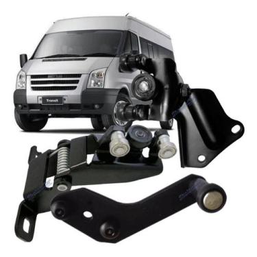 Imagem de Kit Carrinho Guia Transit Porta Correr Lateral 2009 2010 2011 2012  - 