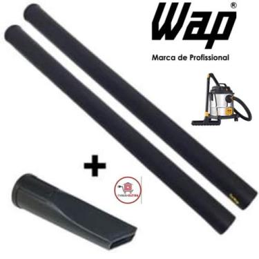 Imagem de 2 Tubo Extensor 43cm + 1 Bico Fresta 15cm Aspirador de Pó Wap GTW 20 I