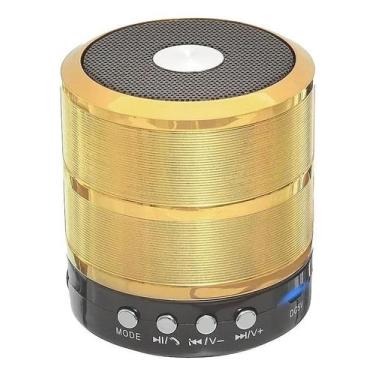 Imagem de Caixinha De Som Grasep D-Bh887 Portátil Bluetooth Dourado