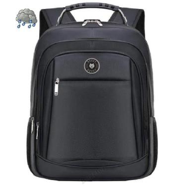 Imagem de Mochila Reforçada Cabo De Aço Faculdade Trabalho Notebook Grande - BEZ