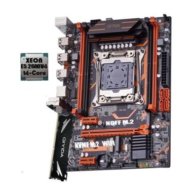Imagem de Kit PC Gamer X99 Gaming + Xeon E5 2680v4 14 Núcleos (Ryzen 5 5600) + 1