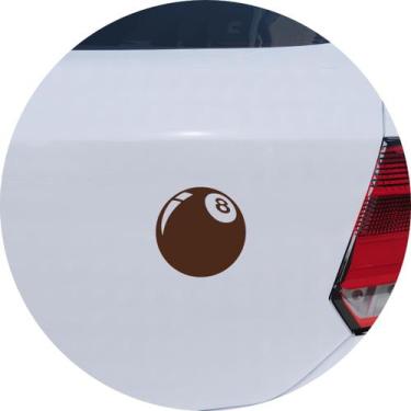 Imagem de Adesivo de Carro  Bola 8 Sinuca Bilhar - Cor Verde Claro - Melhor Ades