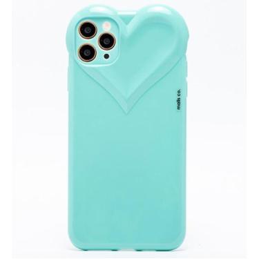 Imagem de Capa Capinha iPhone 11 PRO MAX Verde Agua Tiffan Com Proteção de Câmer