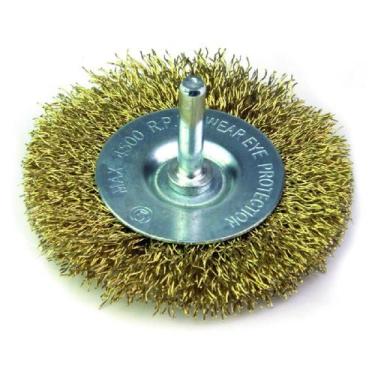 Imagem de Escova Circular de Aço Latonado 75x10mm (319,0008) - Rocast - 000163