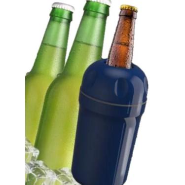 Imagem de Suporte de cerveja long neck 350ml Unitermi azul