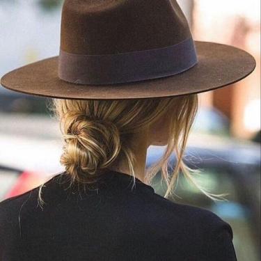 Imagem de Chapéu Fedora Marrom de Feltro Italiano Unissex - Rei Look