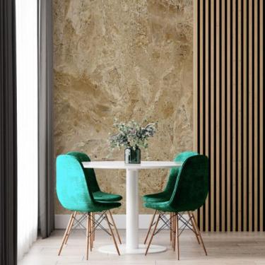 Imagem de Papel de Parede Painel 3D Mármore Bege Bahia 2M Revestimento Auto Cola