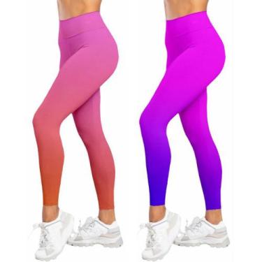 Imagem de Kit 2 Legging Fitness Feminina Degrade Calca Academia Caminhada Pilate