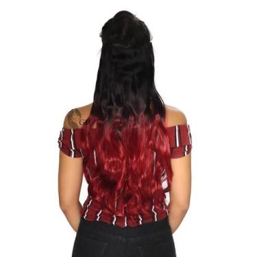 Imagem de Aplique Tic Tac Ondulado Idêntico Ao Humano - Com Volume -Mega Hair Im