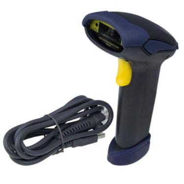 Imagem de Leitor Código De Barras Laser Cabo Usb 1,8m produtos nfe danfe - X Zha