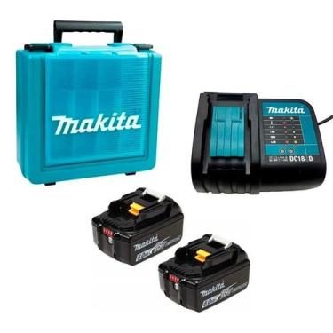 Imagem de Kit Energia 2 Baterias 18V 5.0Ah Bl1850B + Carregador Dc18Sd - Makita