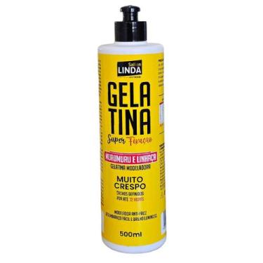 Imagem de Gelatina Capilar Muito Crespo Super Fixação 500ml - Sallon Linda