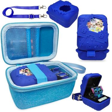 Imagem de JCHPINE Estojo rígido e capa de silicone para Bitzee Disney Interactive Toy Digital Pet Case, acessórios para animais de estimação eletrônicos virtuais da Bitzee Disney