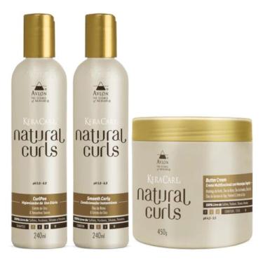 Imagem de Kit Natural Curls 1 Higienizador 1 Condicionador 240ml 1 Creme Butter 