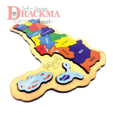 Imagem de Mapa de Portugal Quebra-Cabeça Educativo - Drackma