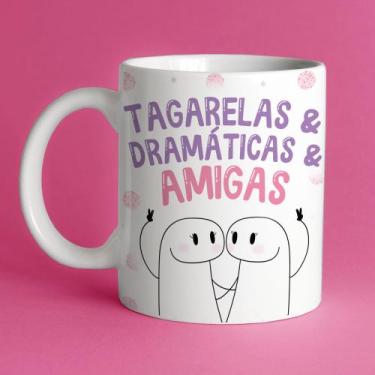 Imagem de Caneca porcelana flork amigas, tagarela & dramática & amigas 325ml - J
