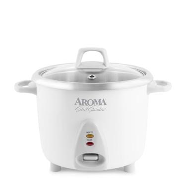 Imagem de Aroma Housewares Panela e aquecedor de arroz inoxidável Select com panela interna não revestida, 14 xícaras (cozidas) / 3 litros, ARC-757SG