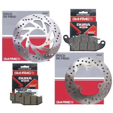 Imagem de Discos de Freio Crosser 150 Abs 19-24 / Lander 250 16-24 + Pastilhas D