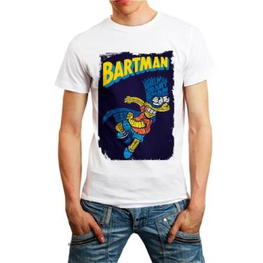 Imagem de Camiseta bart simpsons desenho masculina19 - DESIGN CAMISETAS, Branco,