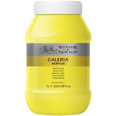 Imagem de Tinta Acrílica Galeria Winsor & Newton 1 Litro Lemon Yellow