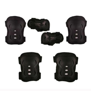 Imagem de Kit de Proteção Infantil Para Roller e Skate Bel - Cor sortida, Preto,