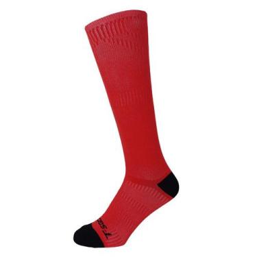 Imagem de Meia Compressão Esportiva Cano Alto - T-SOCKS , 33 ao 37, Vermelho
