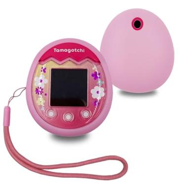 Imagem de LeoTube Silicone Shell Cover, Lanyard and Screen Protector Film for Tamagotchi Pix Interactive Pet Machine with Camera, Compatible New Tamagotchi Pix Electronic Pet Accessory (Pink)