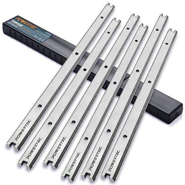 Imagem de POWERTEC Lâminas de plaina HSS 12828DDV de 33 cm para Ridgid AC20502 R4330 R4331, 6 facas