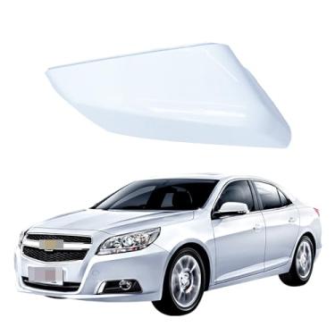 Imagem de LAUBDGIE Capa de espelho retrovisor do lado esquerdo do motorista compatível com Chevrolet chevy Malibu 2016-2021 84026841 branca