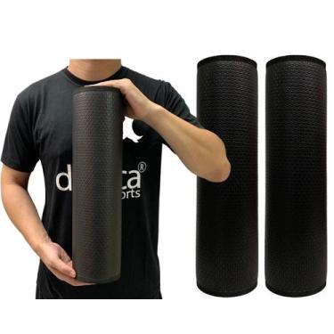 Imagem de Kit 2 Rolos Massagem Liberação Miofascial 45x12cm Preto DF1061 Dafoca 