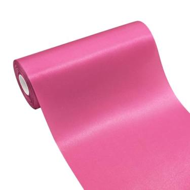 Imagem de Simplegoal Fita de cetim rosa rosa 20 cm 25 jardas tecido grande fita de seda para embrulho de presente kit cerimônia de corte grande abertura cadeira faixa mesa cabelo carro laços costura artesanato