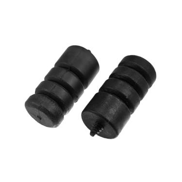 Imagem de A ABSOPRO Kit de batente de pneu sobressalente de porta traseira para Jeep Wrangler JL 2018-2023 Suporte de pneu sobressalente de poliuretano estendido para substituição de 2 peças