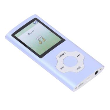 Imagem de Mp3 Player Mp4 Player de Vídeo para Música, Leitor de Mp3 Portátil Leitor de Tela Colorida Alto-falante Cartão de Memória Ultra Fino Mp4 Player Mp3 Mp4 Players (Azul Roxo)