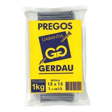 Imagem de Prego 15x15 1.1/4x13 Com Cabeça 1kg - Gerdau