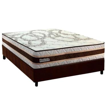 Imagem de Conjunto Box Viúva: Colchão Anatômico Paropas Resiste Double Face AG D45 + Base CRC Sue...