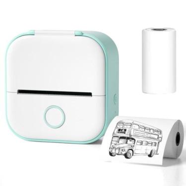 Imagem de Impressora de bolso Sputry Mini Inkless Sticky Note Bluetooth - soputr