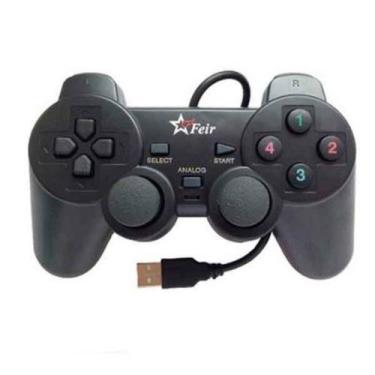 Imagem de Controle Joystick USB Analógico Dualshock Para Pc E Notebook - feir