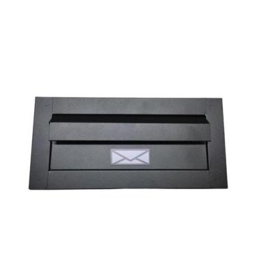 Imagem de Caixinha De Correio Inox Moderna All Black 35cm - JGC COMERCIAL